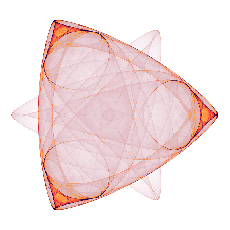Dual triangle symmetric icon