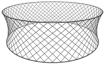 Murten panorama hyperboloid shape